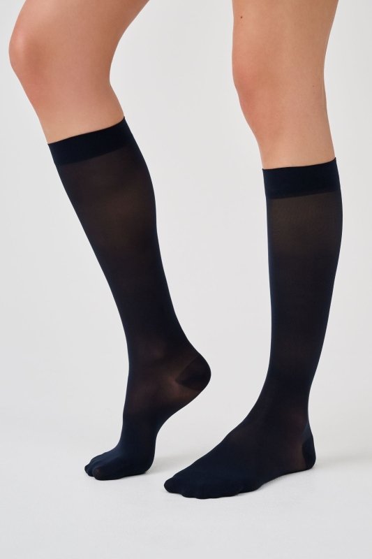 Compression Knee - Highs Socks - Navy - Compression Knee - Highs Socks - British D'sire