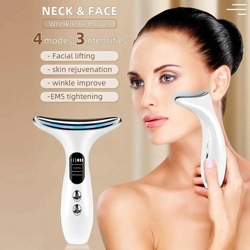 Constant Temperature Neck Beauty Instrument Facial Introduction Device (White) - Facial Introduction Device - British D'sire