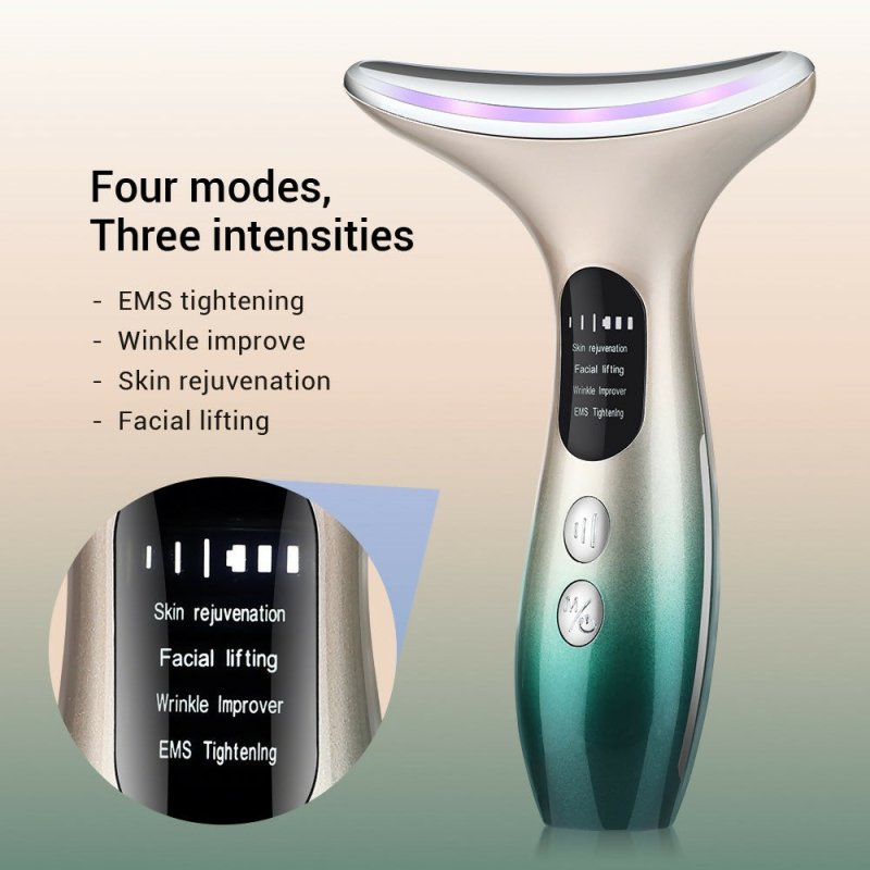 Constant Temperature Neck Beauty Instrument Facial Introduction Device (White) - Facial Introduction Device - British D'sire