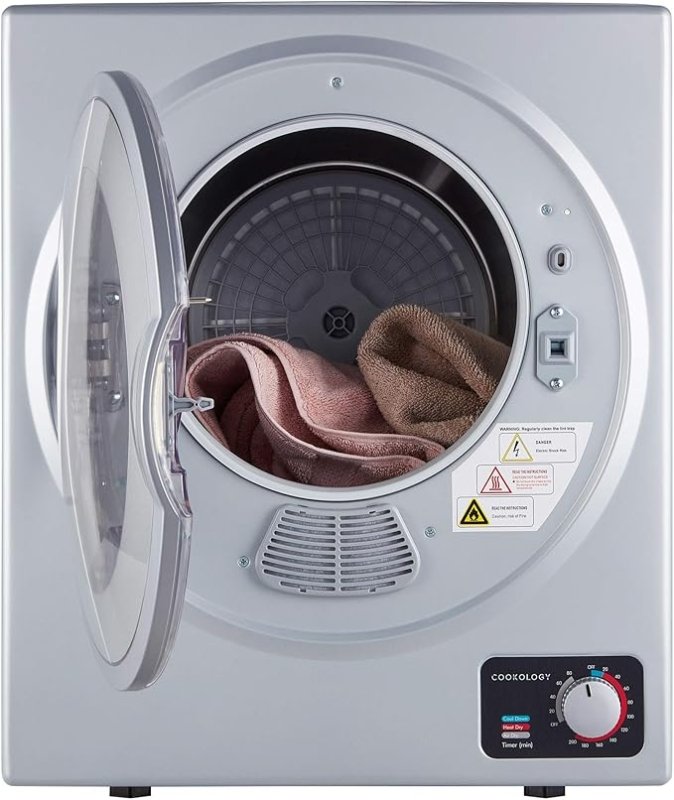 Cookology CMVD25WH Mini Vented Tumble Dryer 2.5kg - British D'sire