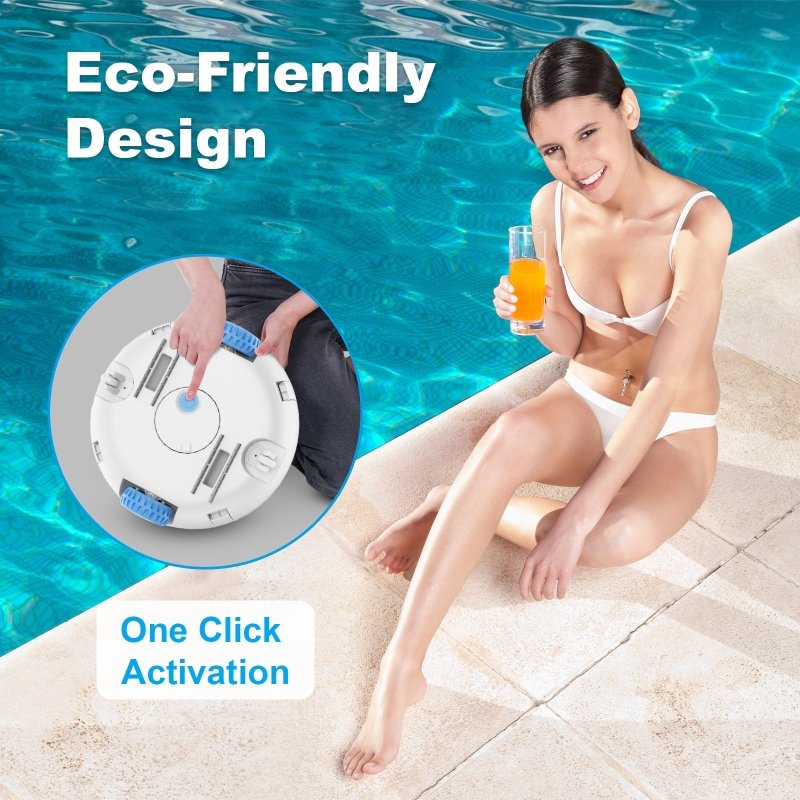 Cordless Robotic Pool Cleaner - Powerful Suction Rechargeable Battery Pool Vacuum - British D'sire