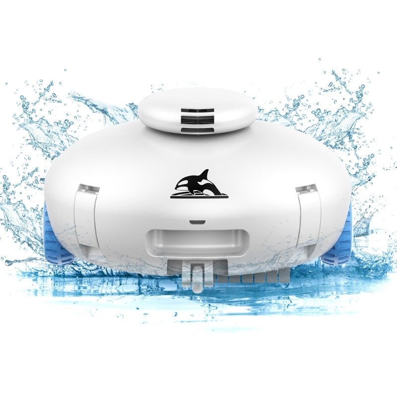 Cordless Robotic Pool Cleaner - Powerful Suction Rechargeable Battery Pool Vacuum - British D'sire