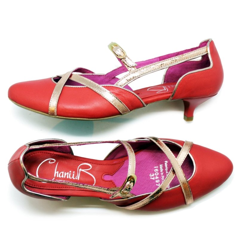 Croisse - Coral Combo Last Pairs 36 and 37! - Low Heel - British D'sire