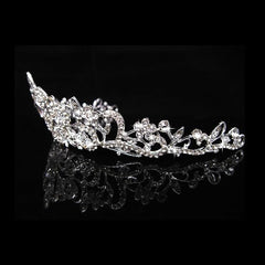 Crystal Rhinestone Tiara Crown for Princess Bridal Prom Bridal Party Wedding Hair Headband for Women - Hair Jewellery - British D'sire