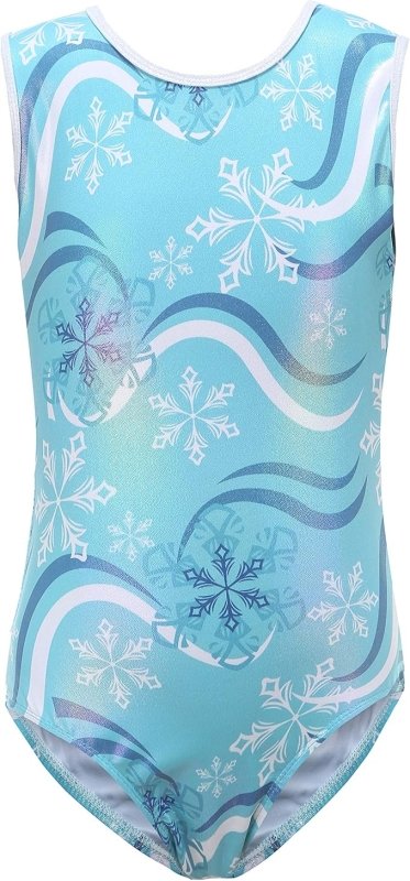 Cucudy Gymnastics Leotards For Girls White/Yellow/Blue/Green/Purple/Rosy/Rainbow Gradient Color Sparkle Sleeveless Leotard Dancing Ballet Gymnastics Athletic For Little Girl - Leotards - British D'sire