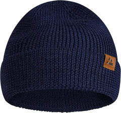 DANISH ENDURANCE Merino Wool Beanie Hat, Thermal Autumn Winter Hats, Fisherman Beanie, Knit, for Men and Women, Unisex - Hats & Caps - British D'sire