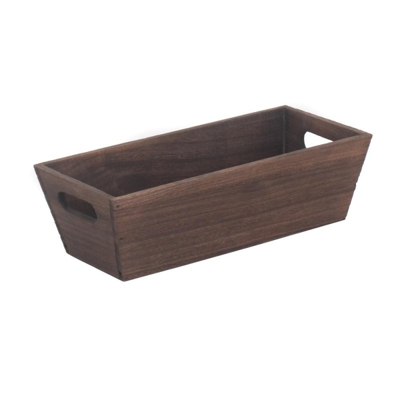 Dark Wooden Packing Trough - Serving Tray - British D'sire