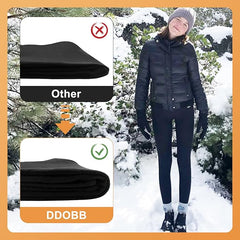 DDOBB Thermal Leggings Women High Waist Fleece Lined Winter Black Sports Leggings Workout Warm Yoga Pants Tights Running Hiking Gym - Thermal Bottoms - British D'sire