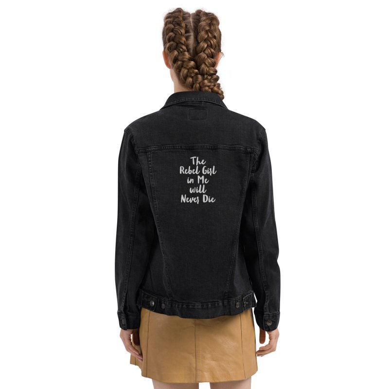 Denim jacket The Rebel Girl in Me will Never Die Unisex denim jacket - Unisex denim jacket - British D'sire