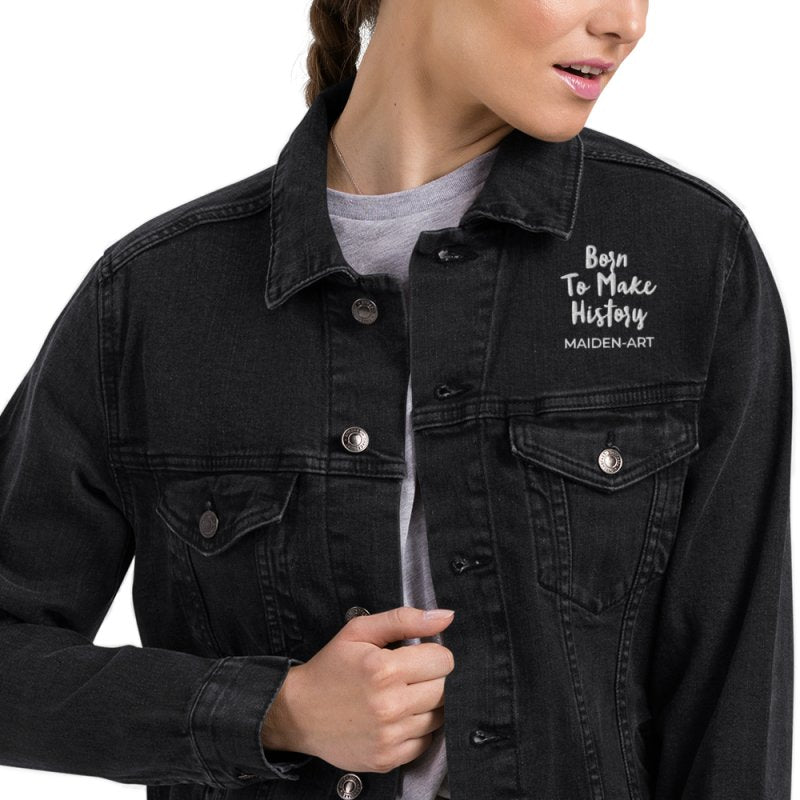 Denim jacket The Rebel Girl in Me will Never Die Unisex denim jacket - Unisex denim jacket - British D'sire