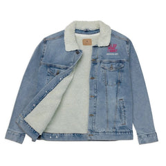 Denim sherpa jacket REBEL GIRL - Unisex denim sherpa jacket - British D'sire