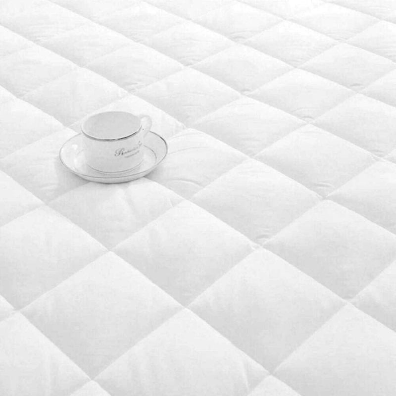 Diamond Pattern Fitted Mattress Topper With Stripes | Soft Mattress Pad - Matress Pad - British D'sire