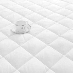 Diamond Pattern Fitted Mattress Topper With Stripes | Soft Mattress Pad - Matress Pad - British D'sire