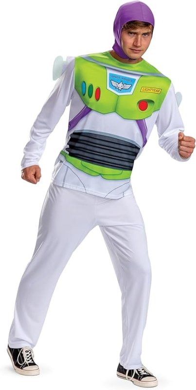 DISGUISE 158459C - EU Buzz Basic Plus Adult (Eu) Toy Story Fancy Dress, Men, Multi, XL - Movie & TV Fan Apparel - British D'sire