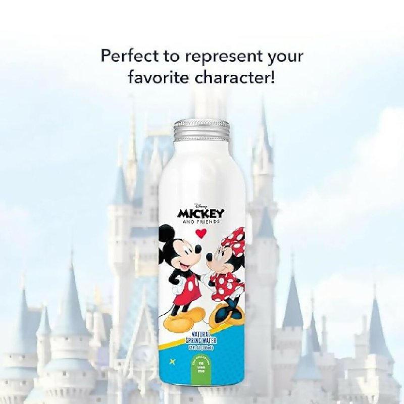 Disney Mickey and Minnie Mouse Aluminum Water Bottle by Disney Water for Unisex - 12 x 12 oz Water - Water Bottles & Thermos - British D'sire