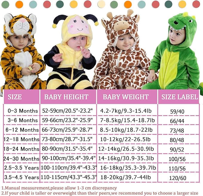 Doladola Unisex Baby Toddlers Romper Jumpsuit Hooded Cartoon Sleepsuits Infant Outfit - Rompers - British D'sire