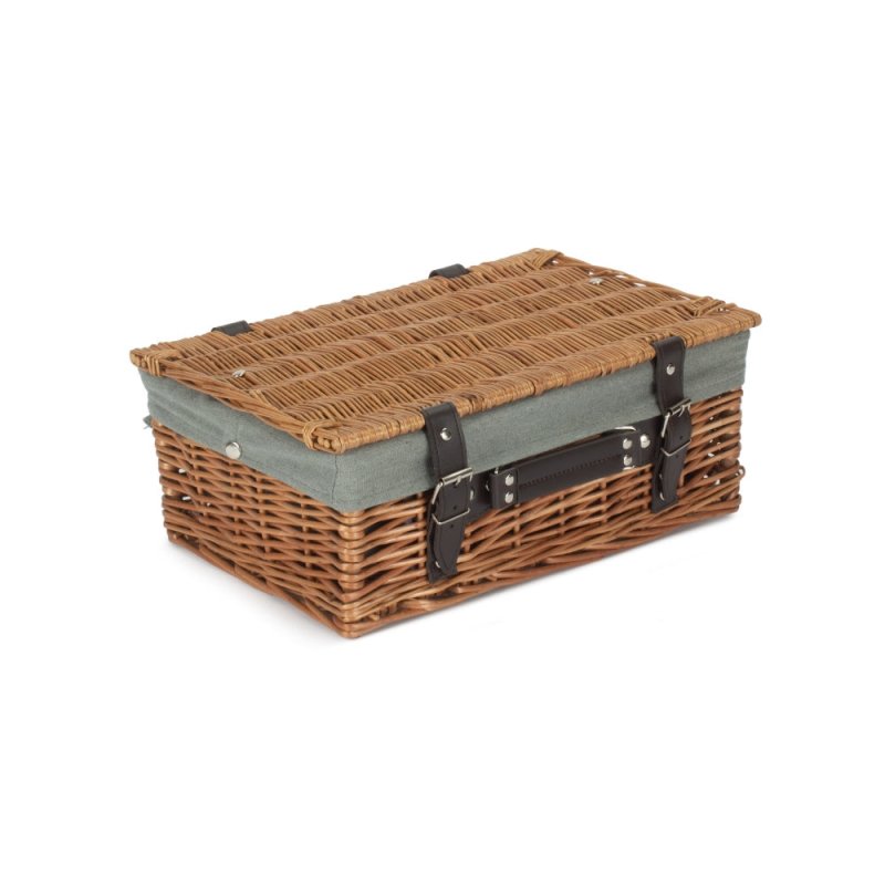 Double Steamed Wicker Picnic Basket - Empty Picnic Baskets - British D'sire