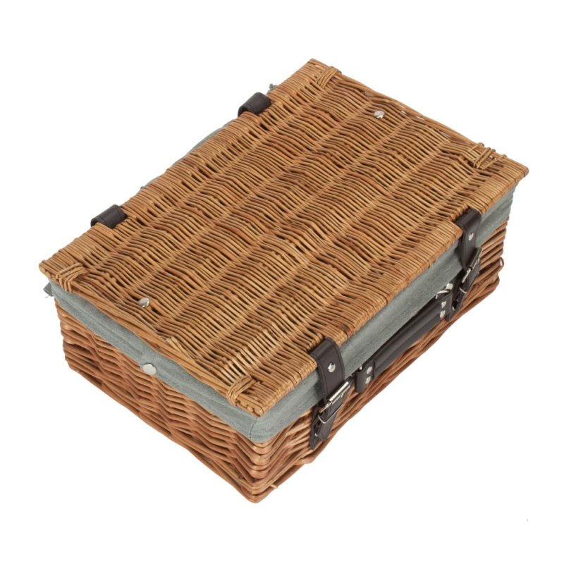 Double Steamed Wicker Picnic Basket - Empty Picnic Baskets - British D'sire