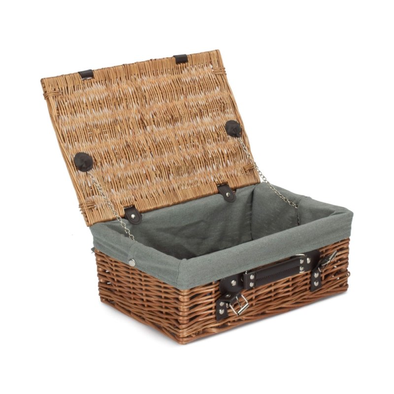 Double Steamed Wicker Picnic Basket - Empty Picnic Baskets - British D'sire