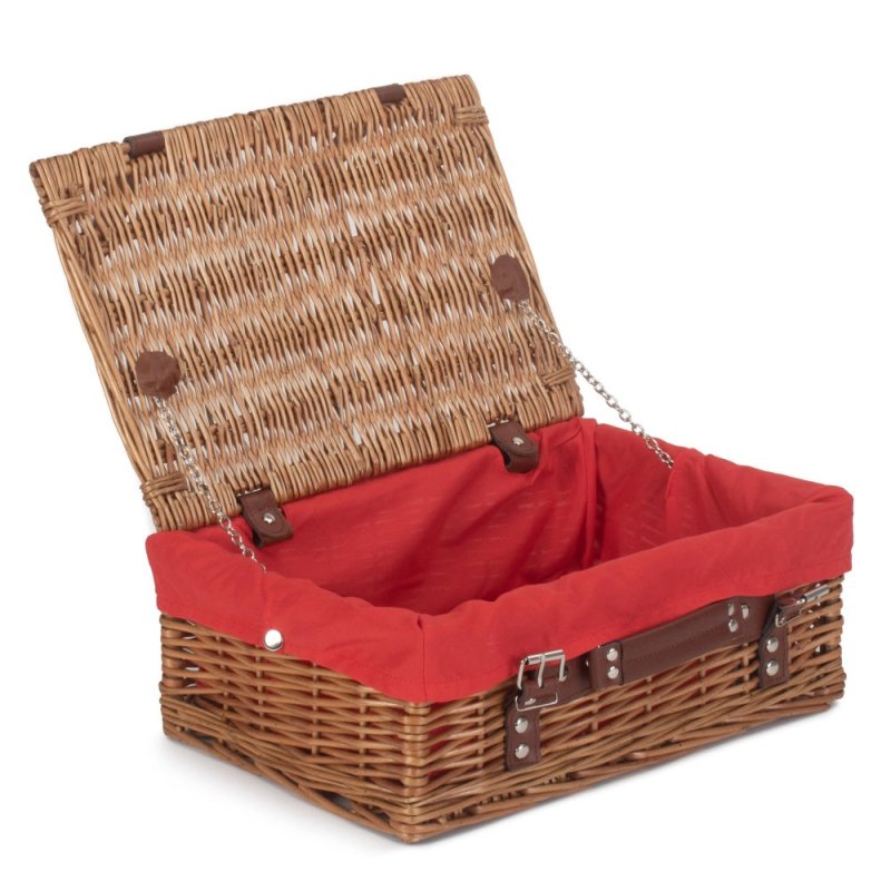 Double Steamed Wicker Picnic Basket - Empty Picnic Baskets - British D'sire