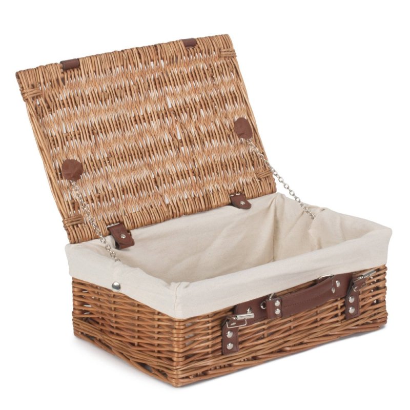 Double Steamed Wicker Picnic Basket - Empty Picnic Baskets - British D'sire