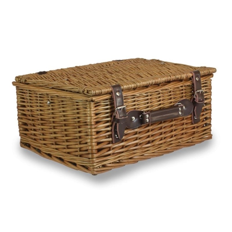 Double Steamed Wicker Picnic Basket - Empty Picnic Baskets - British D'sire