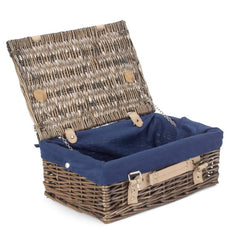 Double Steamed Wicker Picnic Basket - Empty Picnic Baskets - British D'sire