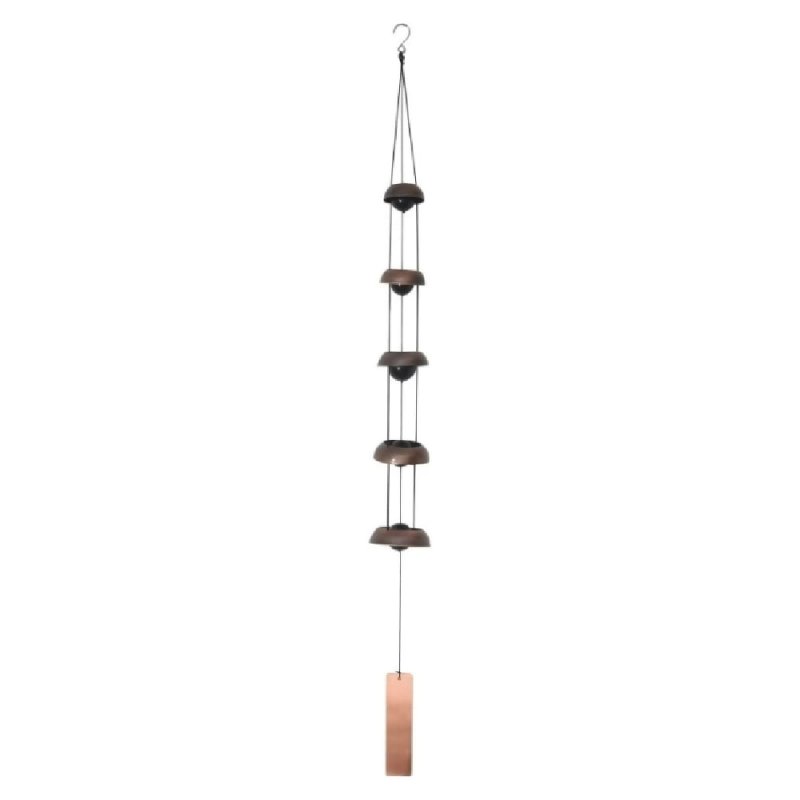 Dovhmoh Bell Wind Chimes Temple Wind Bell with 5 Bells,Feng Shui Wind Chime for Home Yard Outdoor Decoration Memorial Wind Chime - British D'sire