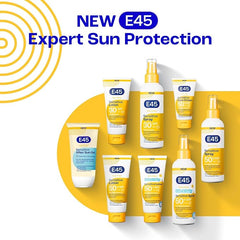 E45 Kids and Baby Sunscreen SPF50+ Spray for Face With Avocado Oil - UVA and UVB Protection- Dermatologically Tested and Fragrance-Free - Suitable For Dry, Sensitive and Eczema Prone Skin (180ml) - British D'sire