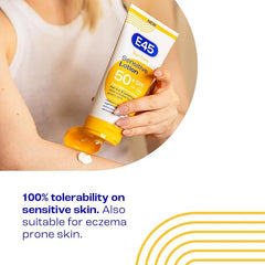 E45 Sun Body Lotion for Sensitive Skin. Hydrating Sun Cream with very high UVA and UVB protection and SPF 50+. For Dry Skin, Sensitive Skin and Eczema Prone Skin - 180 ml - British D'sire