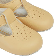 EARLY DAYS Baypods, Baby Shoes for Boys & Girls, Soft Soled Pre Walker Shoes, Soft Faux Leather Baby Boys & Baby Girls Shoes, B625 T Bar Style Shoe with Hole Punch, Made in England - British D'sire