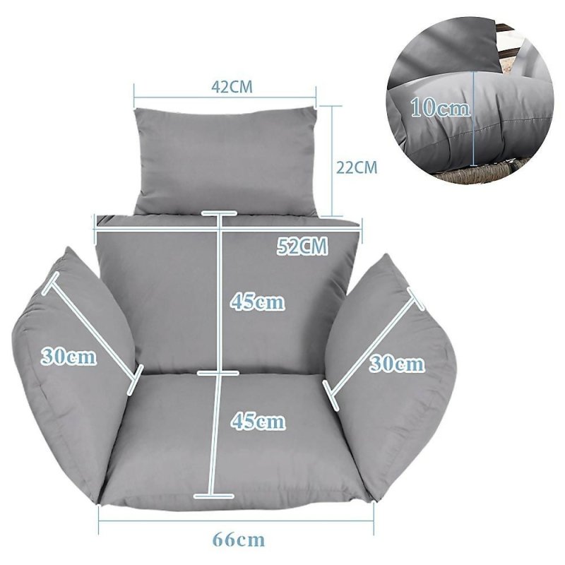 Egg Hanging Chair Cushion Replacement Cotton Filled - Hanging Chair Cushion - British D'sire