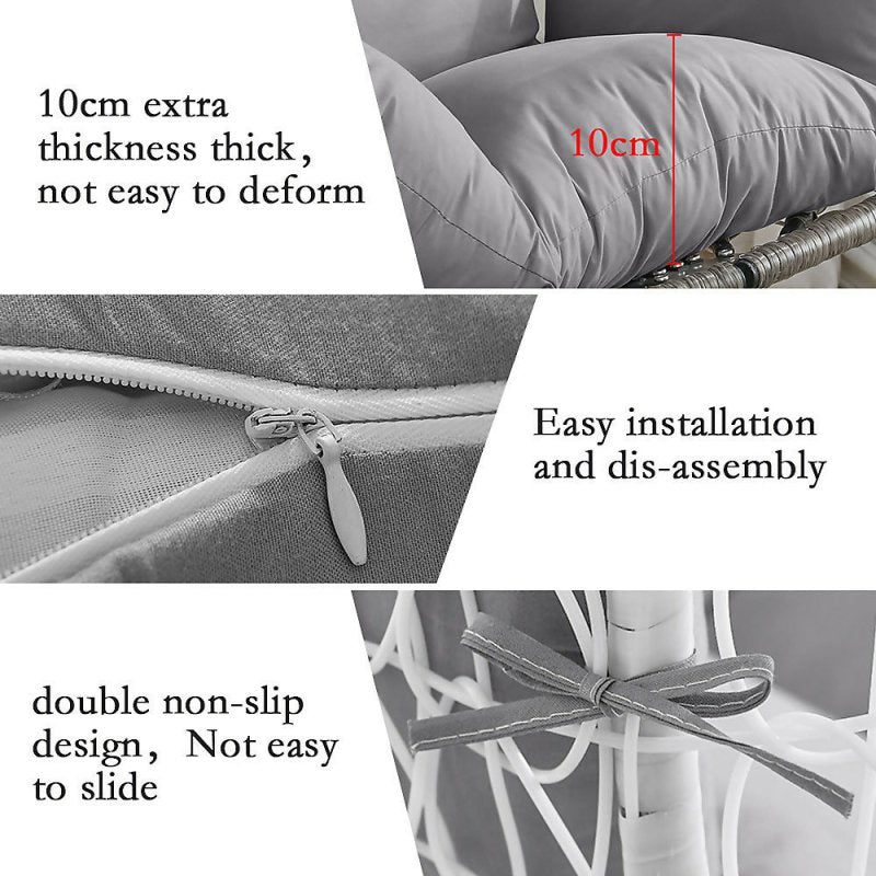Egg Hanging Chair Cushion Replacement Cotton Filled - Hanging Chair Cushion - British D'sire