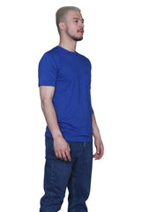 Elaina Fashion Men's Royal Blue Classic T-Shirt – Versatile Everyday Essential - British D'sire