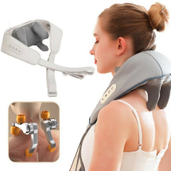 Electric Neck And Shoulder Massager Shiatsu Back Neck Massager With Heat White - Shoulder Massager - British D'sire