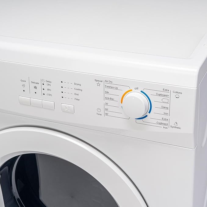 electriQ 7kg Vented Tumble Dryer White - British D'sire