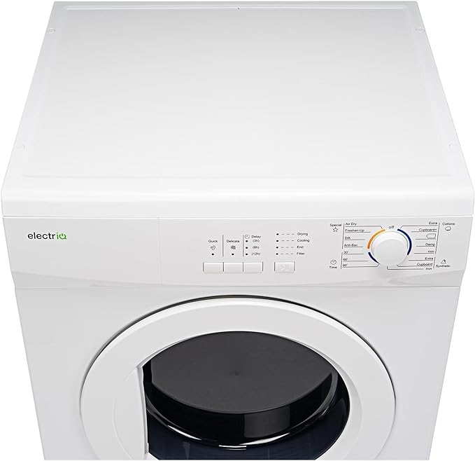 electriQ 7kg Vented Tumble Dryer White - British D'sire