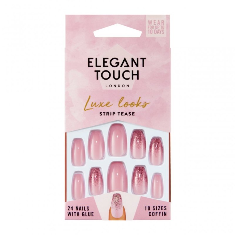 Elegant Touch Luxe Looks Nails Strip Tease - False Nails - British D'sire