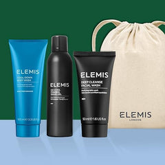 ELEMIS Men’s Head-to-Toe Grooming Collection, 3-Piece Daily Essentials to Elevate his Skin, Gift Set Includes: Pollutant-Targeted Deep Cleanse Facial Wash, Foaming Shave Gel and Cool-Down Body Wash - British D'sire