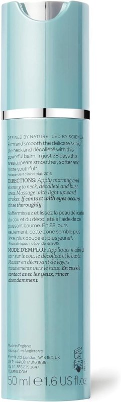 ELEMIS Pro-Collagen Neck and Décolleté Balm, Moisturising Face and Neck Cream to Firm, Smooth and Hydrate, Vitamin-Rich Anti-Wrinkle Balm to Nourish Skin for a Soft, Youthful Complexion, 50ml - British D'sire