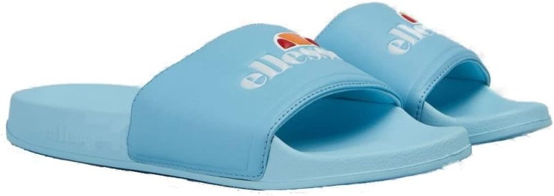 ellesse Mens Filippo Retro Semi Palla Light Blue Sliders - British D'sire