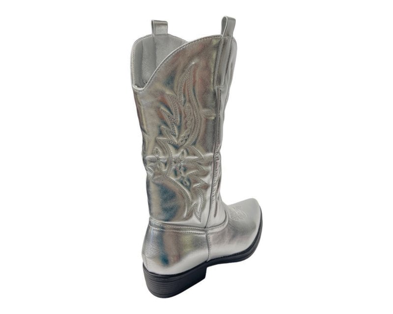 Embroidered Western Cowboy Mid Calf Boots - Boots - British D'sire