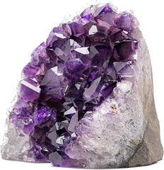 EMPORION X - Large Natural Amethyst (0.9 kg to 1.4 kg) Crystal Clusters Stone from Uruguay Raw Geode Quartz - Deep Purple Color - Natural Amethyst Crystal - British D'sire