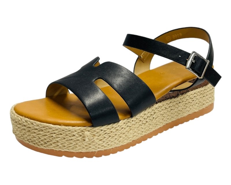 Espadrille Wedge Platform Sandals - Sandals - British D'sire