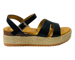 Espadrille Wedge Platform Sandals - Sandals - British D'sire