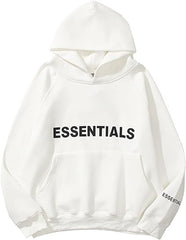 EUDOLAH Women and Men Y2K Oversized Pure Fleece Hoodie Casual Wear with Pocket Aesthetic Sweatshirt Pullover Hooded Sweater - British D'sire