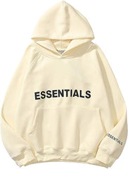 EUDOLAH Women and Men Y2K Oversized Pure Fleece Hoodie Casual Wear with Pocket Aesthetic Sweatshirt Pullover Hooded Sweater - British D'sire