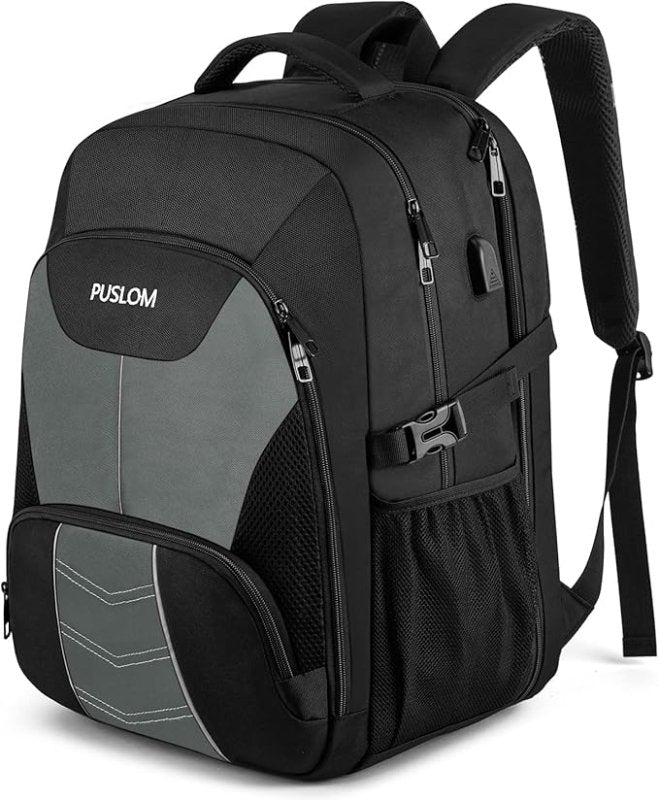 Extra Large Backpack 55L,18.4 Inch Travel Laptop Work Bag with USB Charging Port Big Business Flight Approved TSA Heavy Duty Computer Rucksack 18.4 Inches - Bags & Accessories - British D'sire