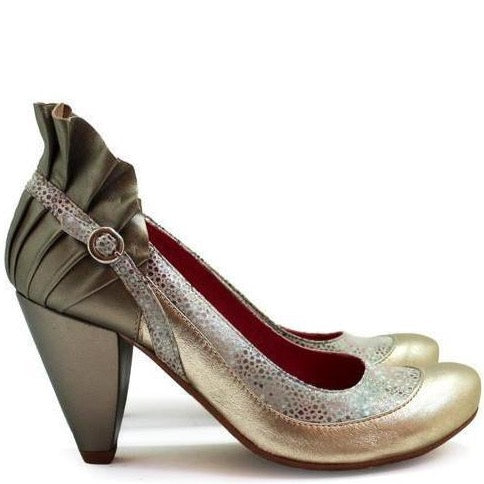 Tresor - Champagne gold heel shoe