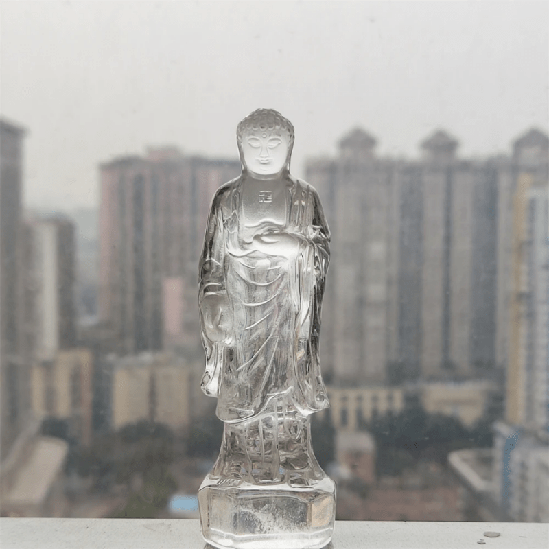 Factory direct sale natural clear quartz amethyst chinese buddha carvings statues healing crystal - Gemstones - British D'sire